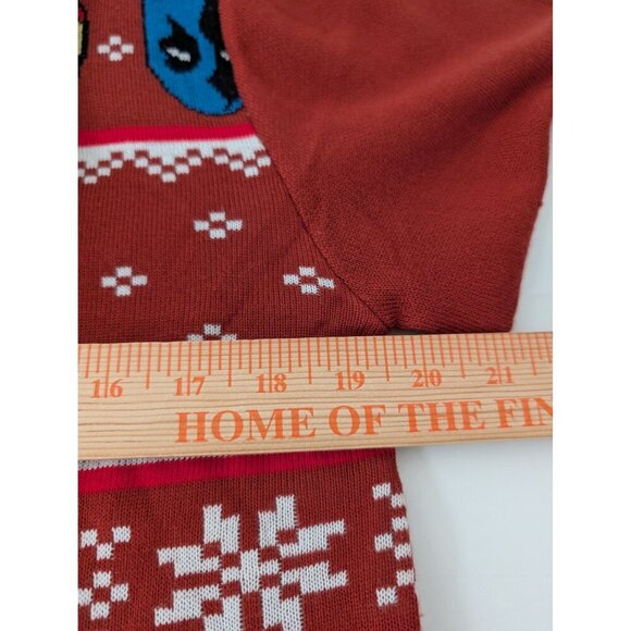 Marvel Ugly Christmas Sweater Boys Size XXL Iron Man Spider Man Captain America - Picture 8 of 9